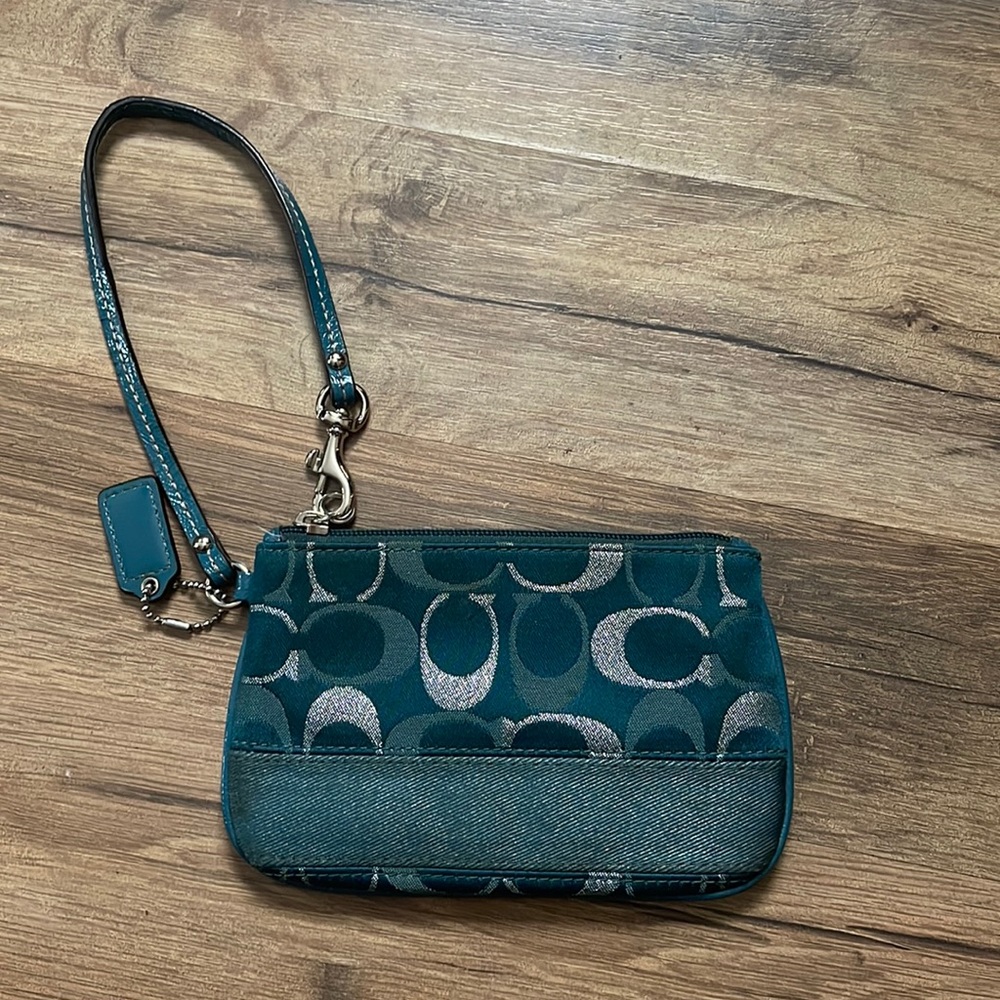 Y2K wristlet - Coach signature monogram bag